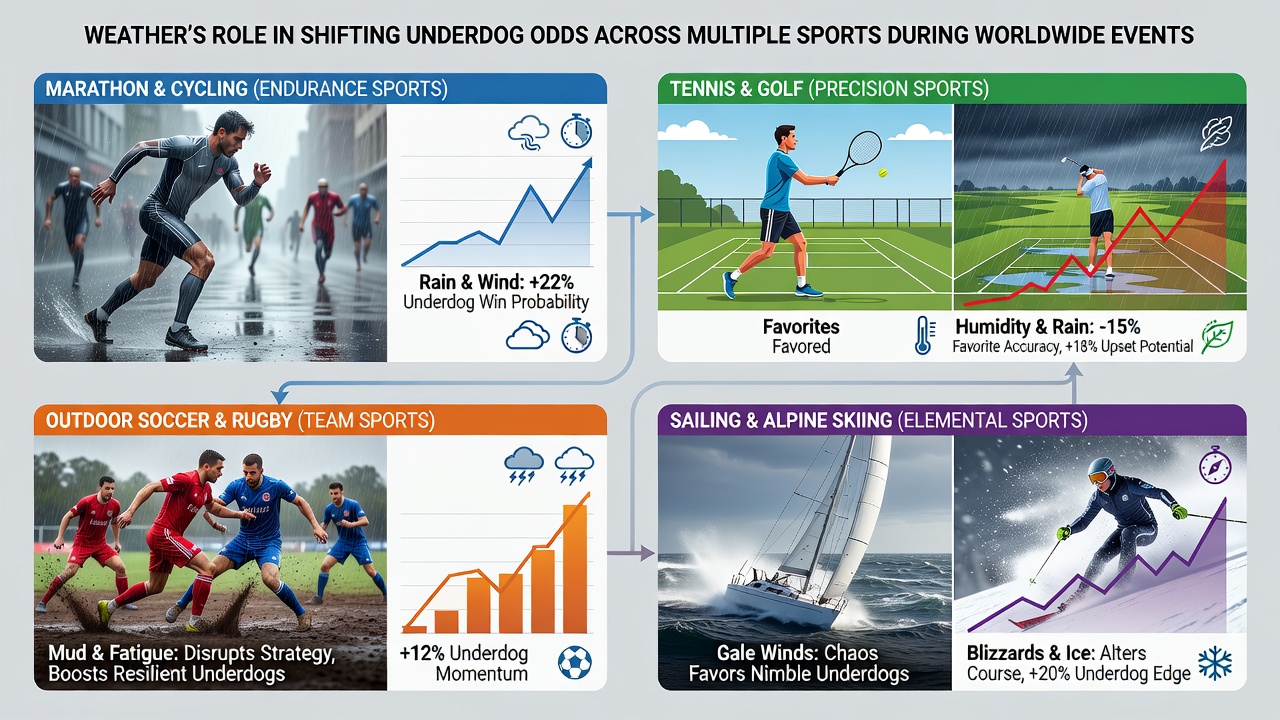 Analyse von Wetterdaten und Wettquoten bei internationalen Sportereignissen